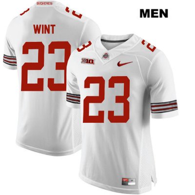 Men's NCAA Ohio State Buckeyes Jahsen Wint #23 College Stitched Authentic Nike White Football Jersey CX20B40QV